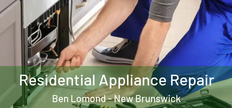 Residential Appliance Repair Ben Lomond - New Brunswick